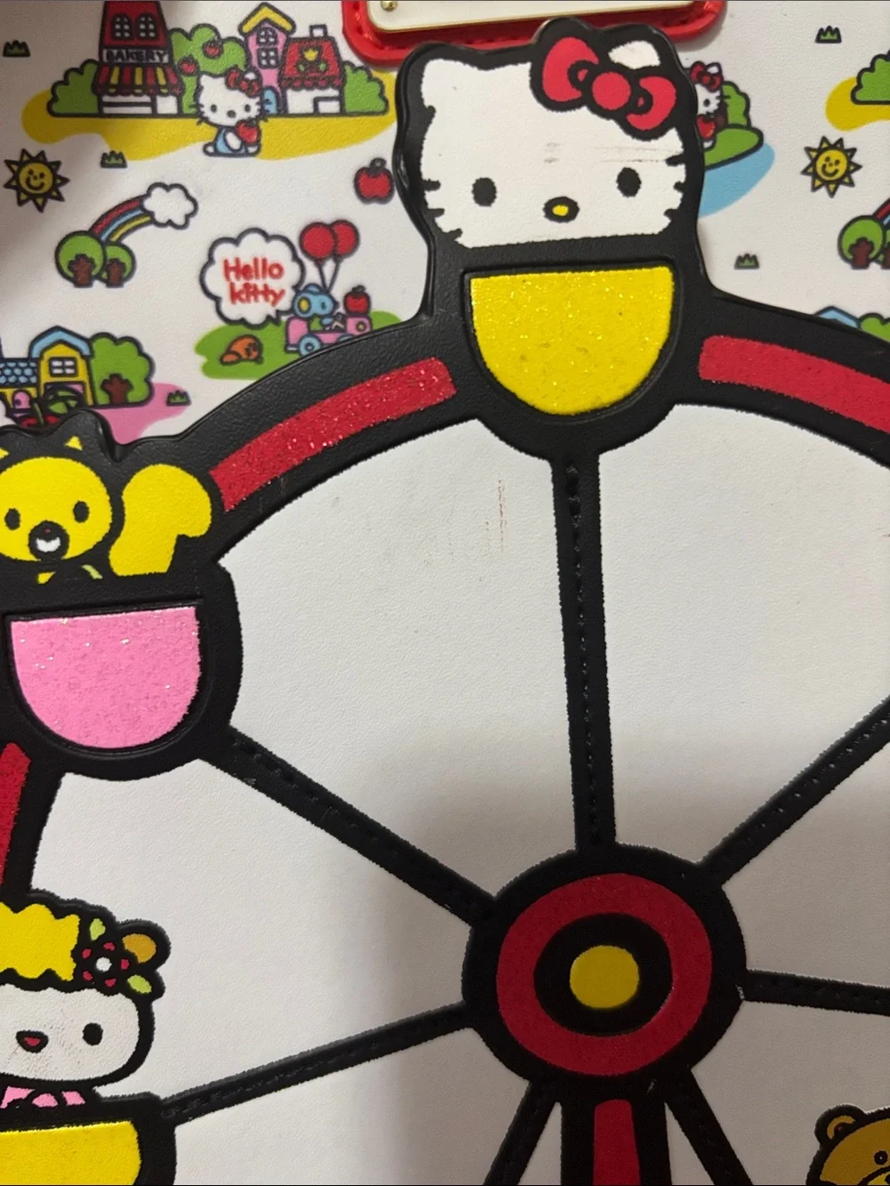 Loungefly White Red Hello Kitty Ferris Wheel Kids Backpack